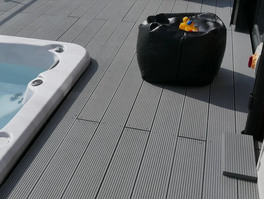 KR WPC DECKING GREY COLOR