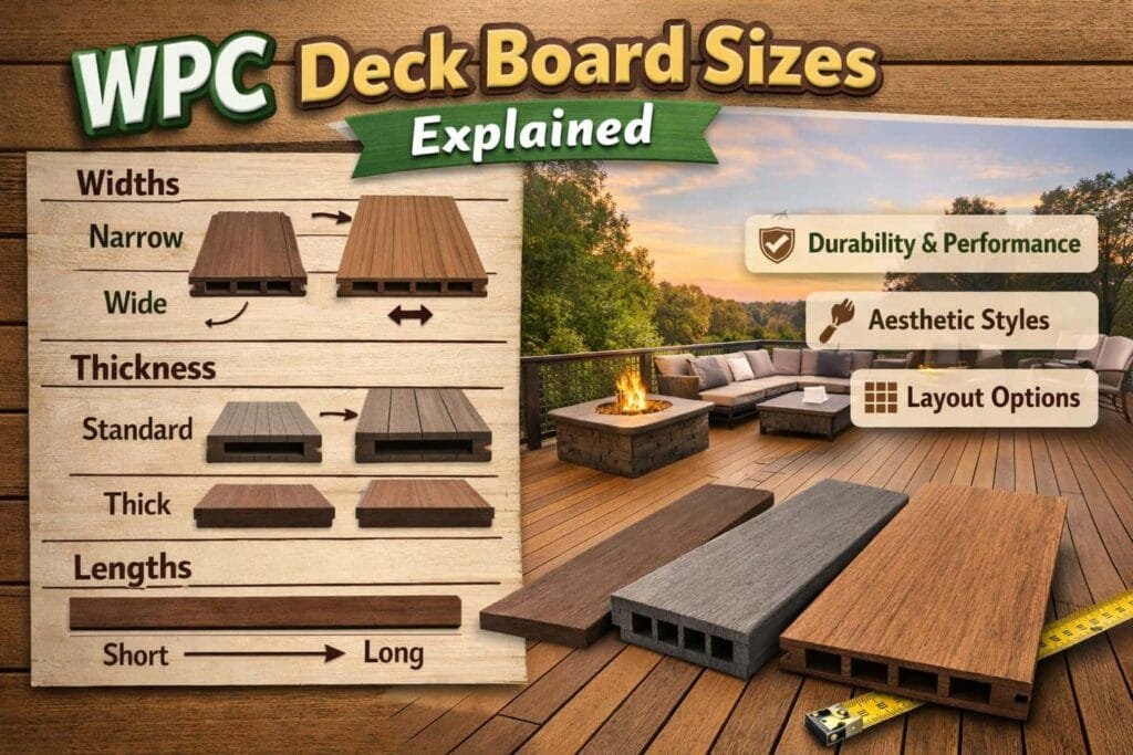 Deck Board Sizes Explained: How to Pick the Perfect WPC Dimensions  