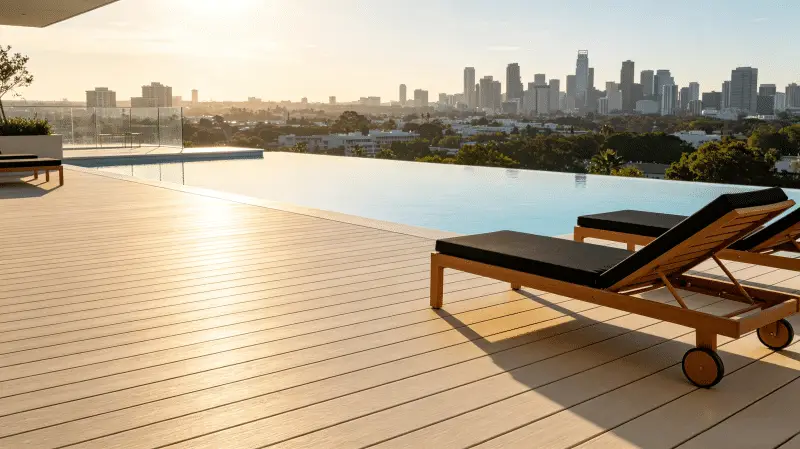 KR WPC composite decking colour options for residential use