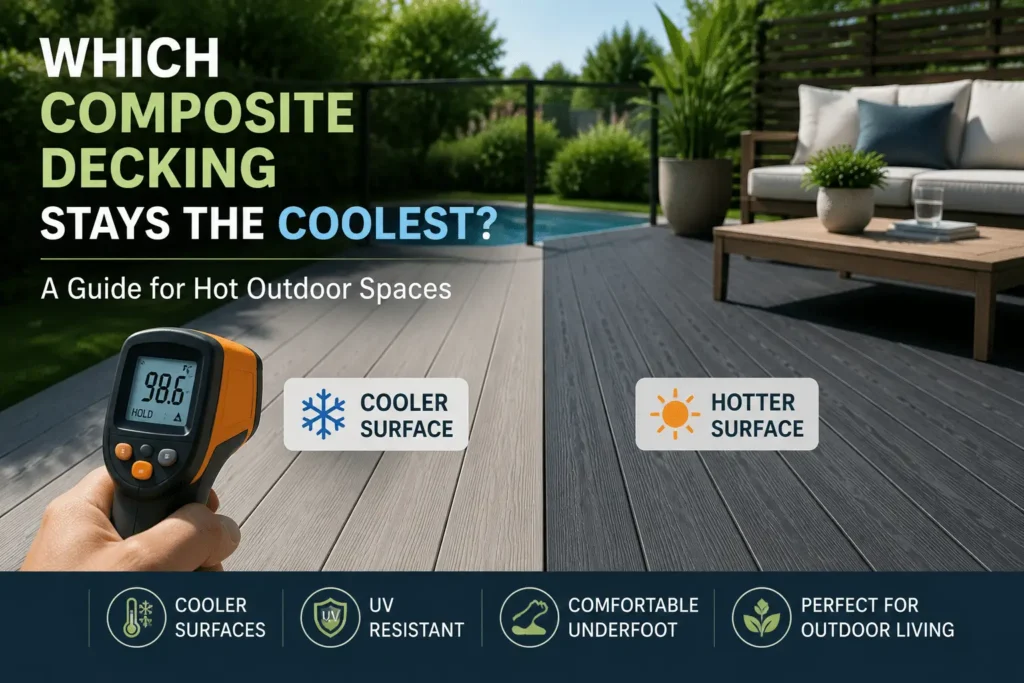 Which Composite Decking Stays the Coolest? A Guide for Hot Outdoor Spaces