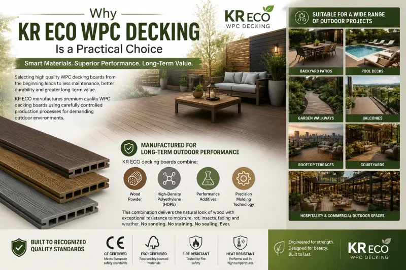 How to Build a Deck on the Ground with WPC Composite Decking How to Build a Deck on the Ground with WPC Composite Decking 04 4