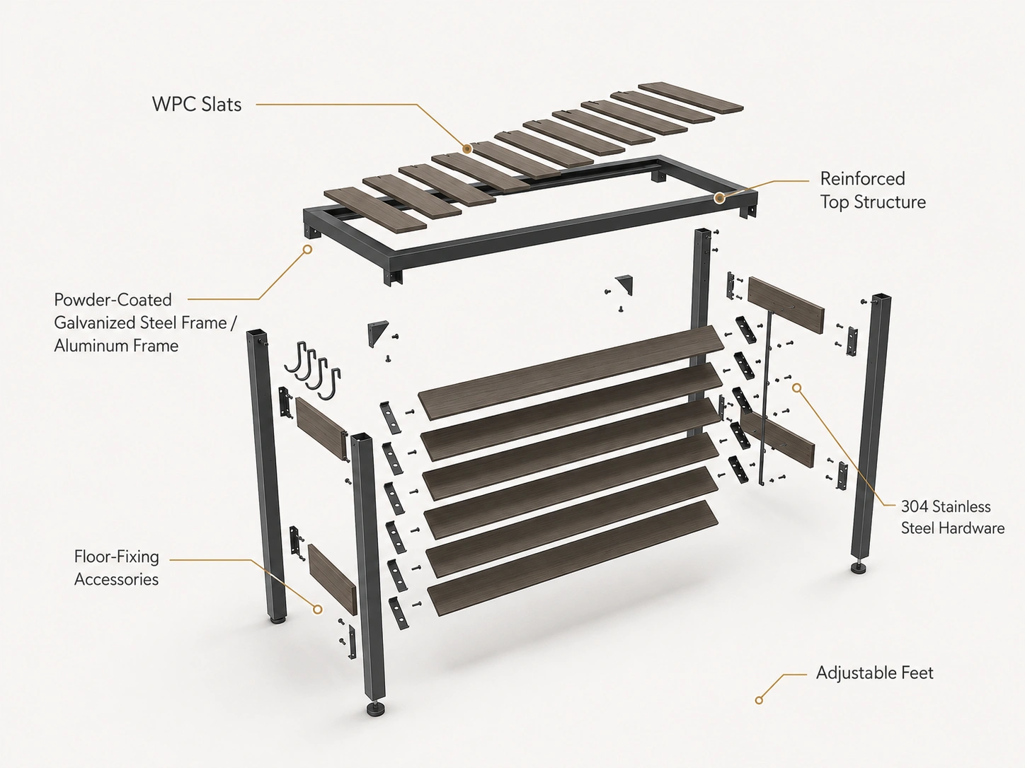 WPC AC Outdoor Unit Cover Manufacturer ac cover4 1 6 42