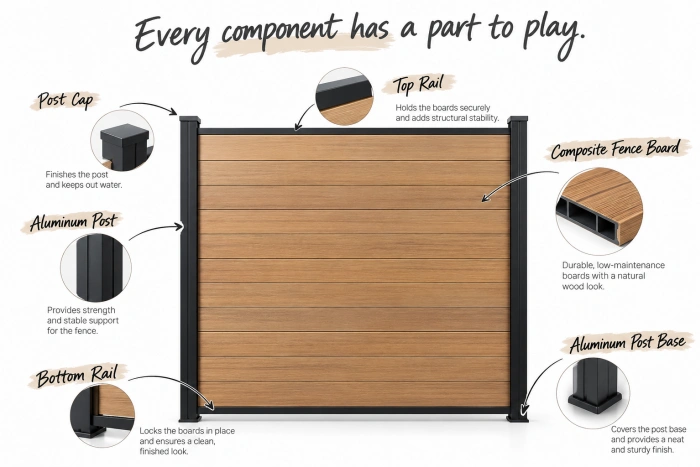 Why KR WPC Fencing Is Different Every component has a part to play 3