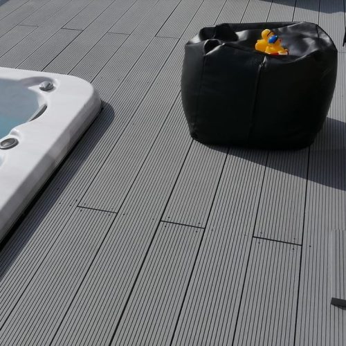 KR WPC DECKING GREY COLOR